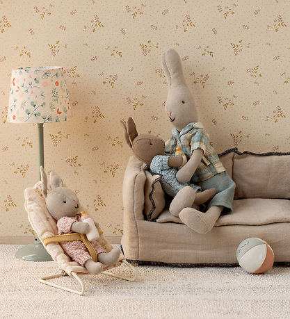 Maileg Hare - Micro - Knitted Suit - Sand/Pink