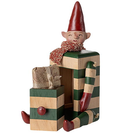 Maileg Elf m. Schubladen - Holz - Grün