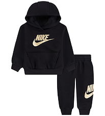 Nike Sweat Set - Club - Black/Metalic Gold