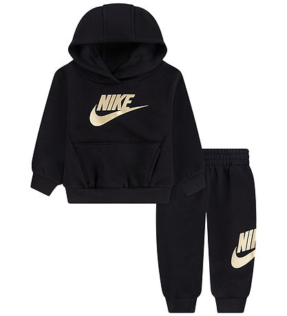 Nike Sweat Set - Club - Black/Metalic Gold