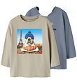 Name It Blouse - 2-Pack - NmmVoto - Iceland Fossil/Flint Stone P