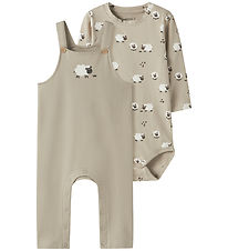 Name It Set - Sweat Overalls/Bodysuit l/s - NbmVonne - Iceland F Name It Set - Sweat Overalls/Bodysuit l/s - NbmVonne - Iceland F