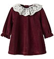 Name It Kjole - Velur - NbfRoxy - Burgundy