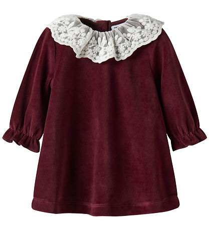 Name It Dress - Velvet - NbfRoxy - Burgundy Name It Dress - Velvet - NbfRoxy - Burgundy