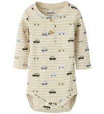 Body m/l Name It - NbmRonald - Rib - Mélange de peyotl