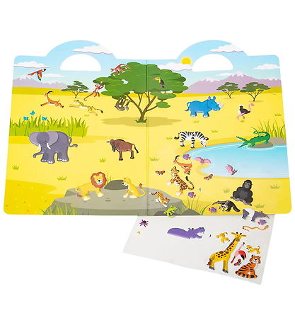 Melissa & Doug Stickers - Wiederverwendbar - 42 st. - Safari
