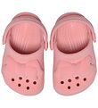 Crocs 샌들 - Crocs 리틀 벨벳 리본 - 파우더 핑크 Crocs 샌들 - Crocs 리틀 벨벳 리본 - 파우더 핑크