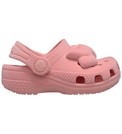Crocs Sandals - Crocs Littles Velvet Bow - Powder Pink