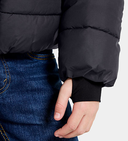 Didriksons Puffer Jacket - Scoria Kids Jacket - Black