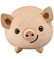Fablewood Large Pig - Tulle - 7 cm - Natural Fablewood Large Pig - Tulle - 7 cm - Natural