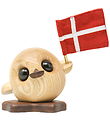 Fablewood Duckling w. Flag - Willy - 10 cm - Natural Fablewood Duckling w. Flag - Willy - 10 cm - Natural