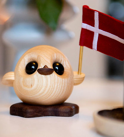 Fablewood Duckling w. Flag - Pick-Me-Up Villy - 10 cm - Natural Fablewood Duckling w. Flag - Pick-Me-Up Villy - 10 cm - Natural