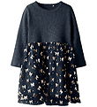 Name It Dress - Rib/Tyl - NmfRosally - Navy Blazer w. Print