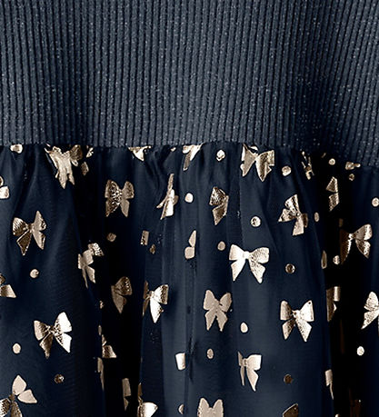 Name It Dress - Rib/Tyl - NmfRosally - Navy Blazer w. Print