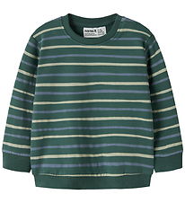 Sweat-shirt Name It - NbmVimmer - Bistro Green/Rayures