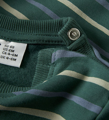 Name It Sweatshirt - NbmVimmer - Bistro Green/Stripes Name It Sweatshirt - NbmVimmer - Bistro Green/Stripes