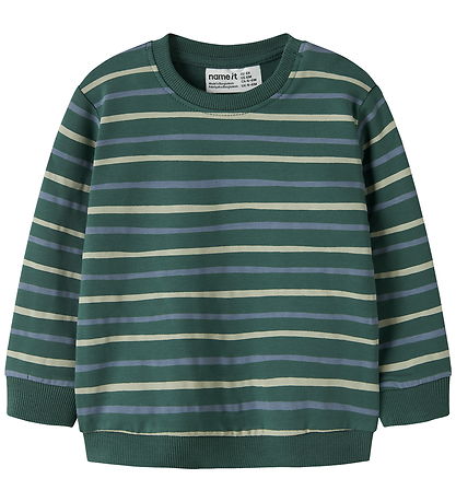 Name It Sweatshirt - NbmVimmer - Bistro Green/Stripes Name It Sweatshirt - NbmVimmer - Bistro Green/Stripes