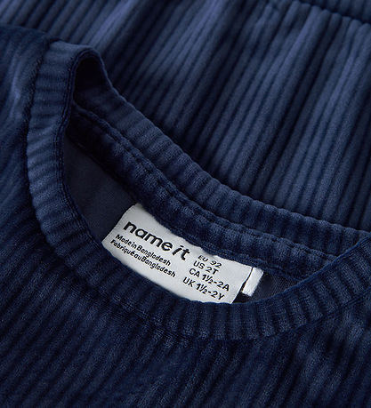 Name It Blouse - NmfVeloa - Velvet - Navy Blazer Name It Blouse - NmfVeloa - Velvet - Navy Blazer