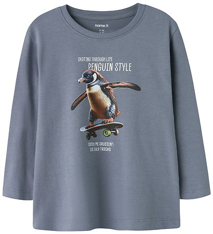 Name It Blouse - NmmVoto - Flint Stone/Penquin