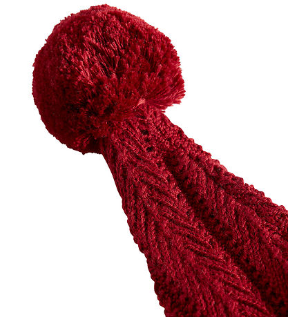 MarMar Christmas Hat - Knitted - Elf - Hibiscus Red
