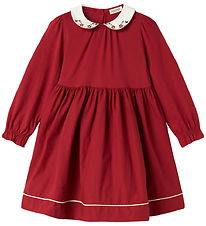 MarMar Klänning - Bomull/Modal - Dielle - Hibiscus Red