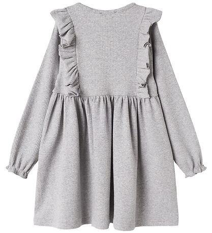 MarMar Kleid - Rib/Modal - Gedicht - Light Grey Melange MarMar Kleid - Rib/Modal - Gedicht - Light Grey Melange