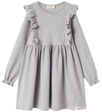 MarMar Kleid - Rib/Modal - Gedicht - Light Grey Melange