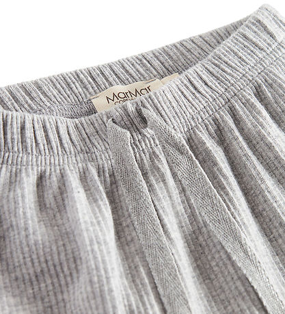 MarMar Trousers - Rib/Modal - Pico - Light Grey Melange