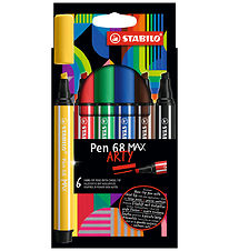 Stabilo Markers - Pen 68 Max Arty - 6 pcs - Multicolour Stabilo Markers - Pen 68 Max Arty - 6 pcs - Multicolour