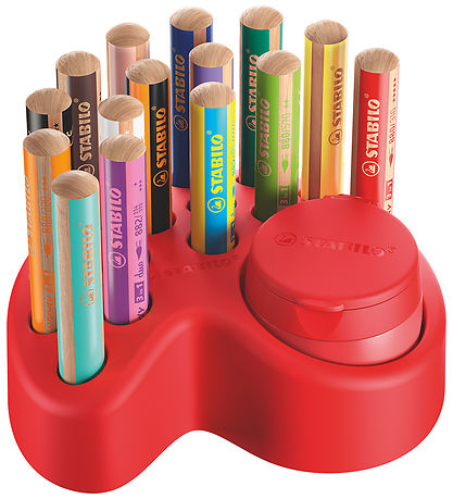 Stabilo Colouring Pencils - Woody - 3-in-1 - Desk set - Multicol