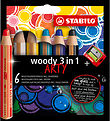 Stabilo Värikynät - Woody - 3-in-1 - Taiteellinen - 6 kpl. - Mon Stabilo Värikynät - Woody - 3-in-1 - Taiteellinen - 6 kpl. - Mon