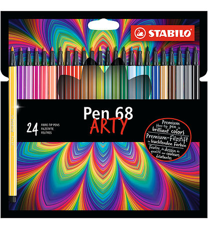 Marqueurs Magiques Stabilo - Pen 68 Arty - 24 pces - Multicolore