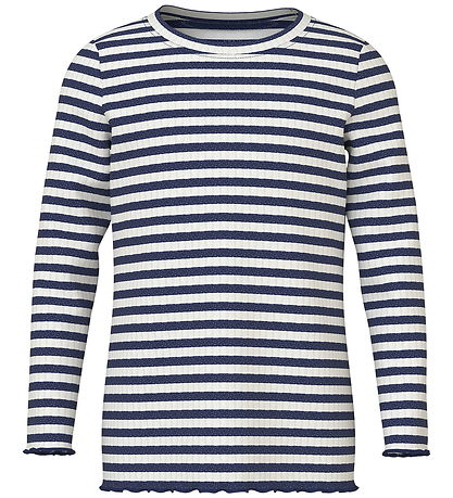 Name It Blouse - NmfVemma - Cloud Dancer/Beacon Blue Stripe Name It Blouse - NmfVemma - Cloud Dancer/Beacon Blue Stripe