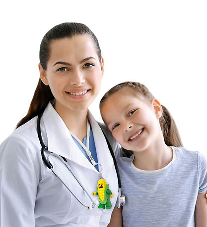 LEGO® Keychain w. Flashlight - LEGO® Corn Cob Guy