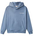 Calvin Klein Kapuzenpullover - Entspannter Rücken - Satin Blue Calvin Klein Kapuzenpullover - Entspannter Rücken - Satin Blue