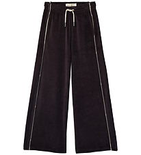 Calvin Klein Trousers - Wide - Velvet - Black