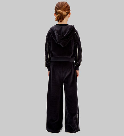 Calvin Klein Trousers - Wide - Velvet - Black