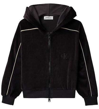 Calvin Klein Cardigan - Velours - Black