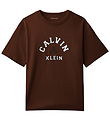 Calvin Klein Stuttermabolur - Arfleifð Brown