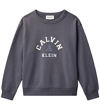 Sweat-shirt Calvin Klein - Varsity - Charbon Grey