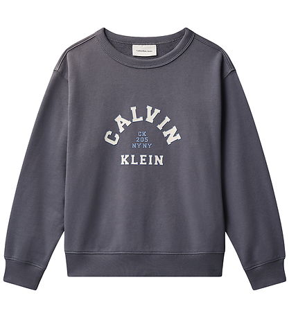 Calvin Klein Sweatshirt - Varsity - Coal Grey Calvin Klein Sweatshirt - Varsity - Coal Grey