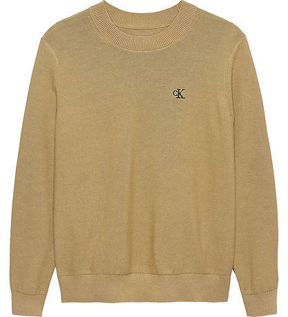 Calvin Klein Blússa - Prjónað - Sandy Drapplitað Calvin Klein Blússa - Prjónað - Sandy Drapplitað