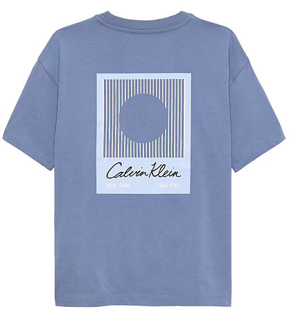 Calvin Klein T-skjorte - Polaroid - Satin Blue