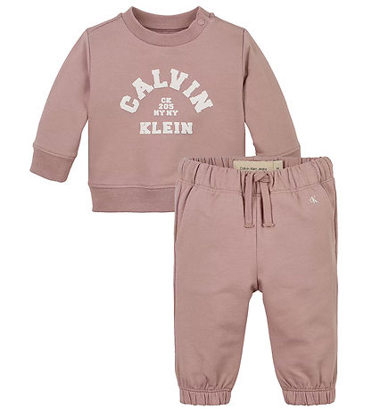 Calvin Klein Sweat Set - Varsity - Noble Rose
