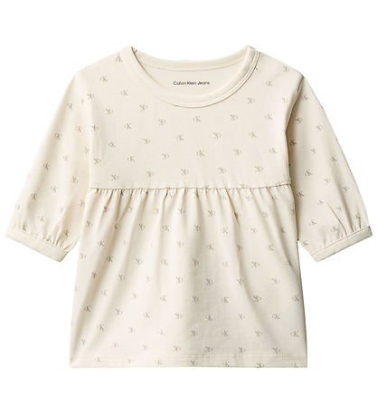 Calvin Klein Kleid - AOP - Monolog White