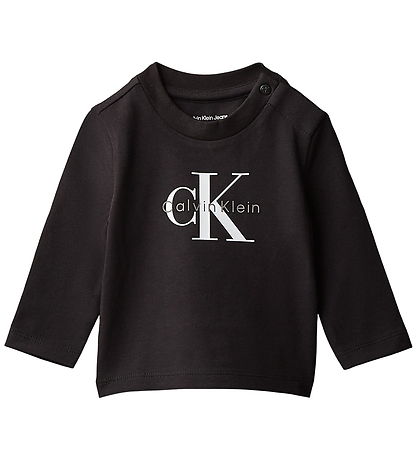 Calvin Klein Blússa - Einingamerki - Black Calvin Klein Blússa - Einingamerki - Black