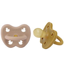 Hevea Pacifiers - 3-36 Mths. - 2-Pack - Golden Honey & Tan Beige Hevea Pacifiers - 3-36 Mths. - 2-Pack - Golden Honey & Tan Beige