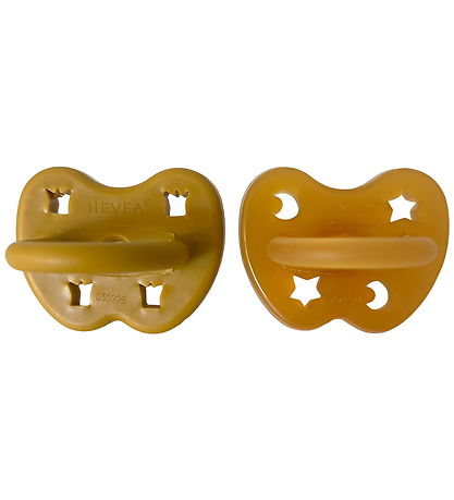 Hevea Pacifiers - 3-36 Mths. - 2-Pack - Amber Sand Hevea Pacifiers - 3-36 Mths. - 2-Pack - Amber Sand