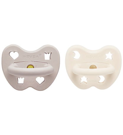 Hevea Pacifiers - 3-36 Mths. - 2-Pack - Milky White & Soft Pebbl Hevea Pacifiers - 3-36 Mths. - 2-Pack - Milky White & Soft Pebbl