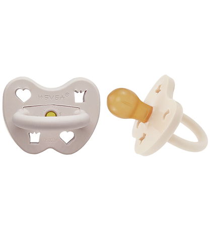 Hevea Pacifiers - 3-36 Mths. - 2-Pack - Milky White & Soft Pebbl Hevea Pacifiers - 3-36 Mths. - 2-Pack - Milky White & Soft Pebbl